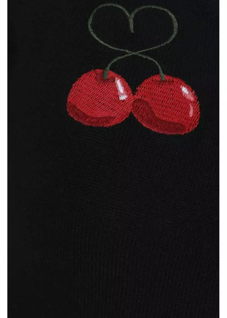 Collectif Jo Cherry Love 50's Cardigan Black New In 5 Collectif Jo Cherry Love 50's Cardigan Black New In