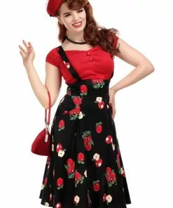 Collectif Alexa Apple 50's Swing Skirt Multi