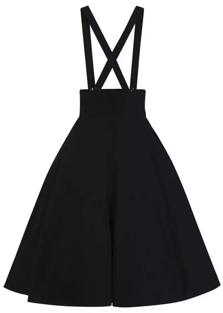 Collectif Ronnie 50's Swing Skirt Black 5 Collectif Ronnie 50's Swing Skirt Black