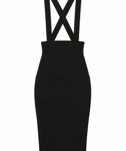 New In Collectif Alexa 50's Pencil Skirt Black