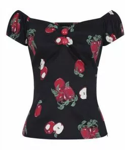 Collectif Dolores Apple 50's Top Black New In