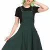 Collectif Kayden 40's Overalls Swing Dress Green New In 2 Collectif Kayden 40's Overalls Swing Dress Green New In