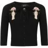 Collectif Charlene Carpe Diem 50's Cardigan Black