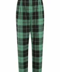 Collectif Rada Foliage Check 60's Trousers Multi