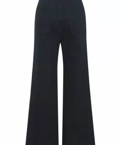 Collectif Taci Nautical 40's Jeans Navy Blue New In 9 Collectif Taci Nautical 40's Jeans Navy Blue New In