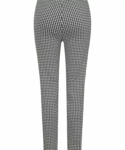 New In Collectif Odila Houndstooth 60's Skinny Trousers Black White 10 New In Collectif Odila Houndstooth 60's Skinny Trousers Black White