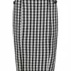 New In Collectif Lorrina Gingham 60's Pencil Skirt Black White 2 New In Collectif Lorrina Gingham 60's Pencil Skirt Black White