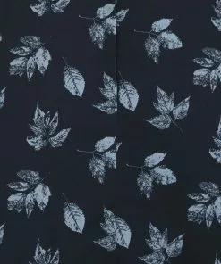 Collectif Mattie Fall Leaves 50's Swing Skirt Blue