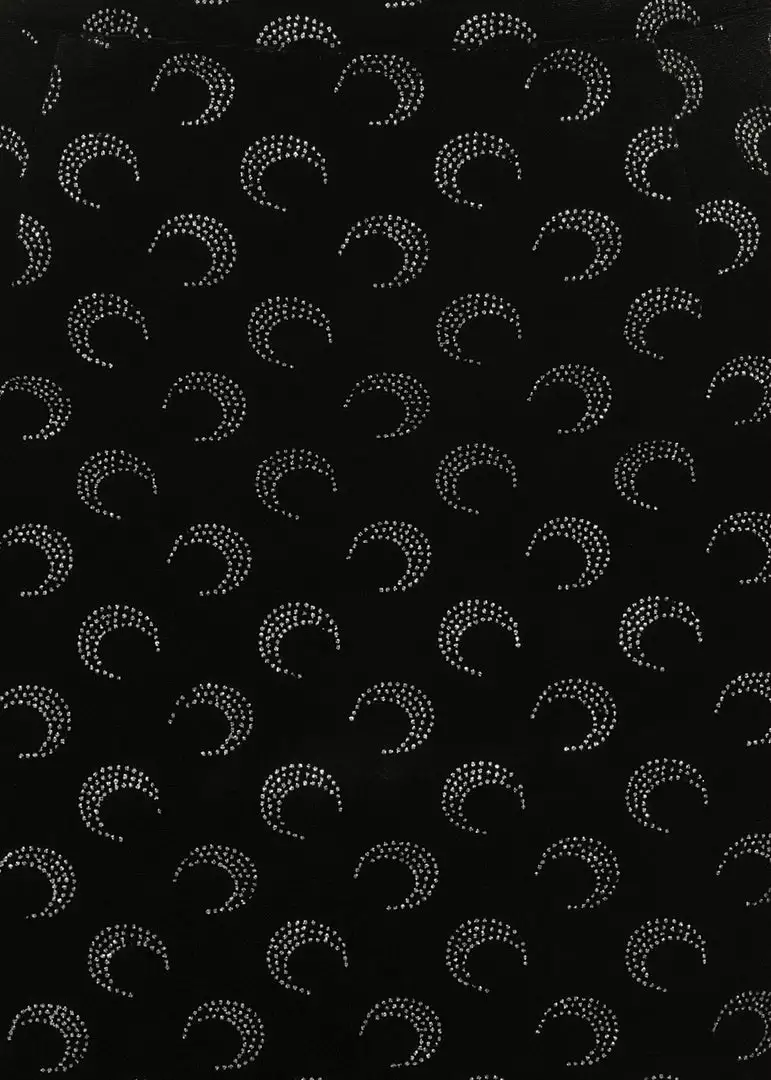 Collectif Polly Glitter Moon Velvet 50's Pencil Skirt Black 4 Collectif Polly Glitter Moon Velvet 50's Pencil Skirt Black