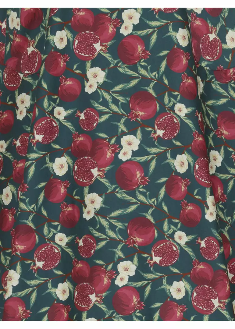 New In Collectif Silvia Pomegranata 50's Swing Skirt Teal 5 New In Collectif Silvia Pomegranata 50's Swing Skirt Teal