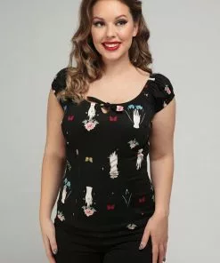Collectif Lorena Carpe Diem 50's Top Black 8 Collectif Lorena Carpe Diem 50's Top Black