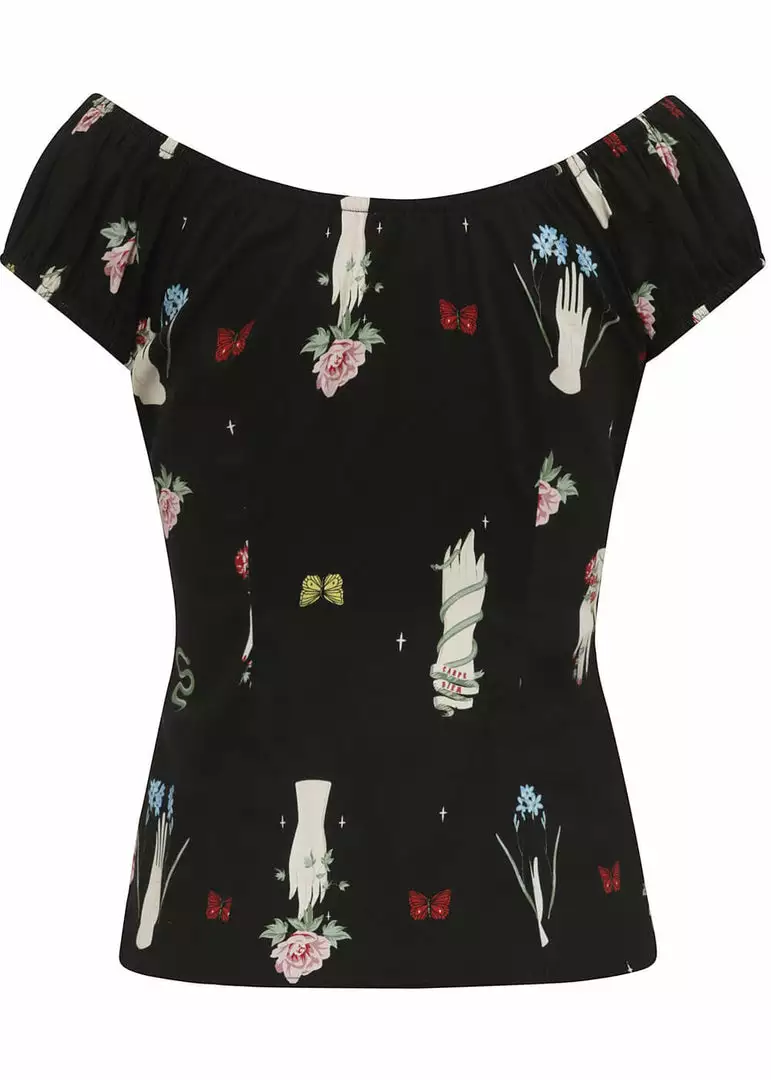 Collectif Lorena Carpe Diem 50's Top Black 6 Collectif Lorena Carpe Diem 50's Top Black