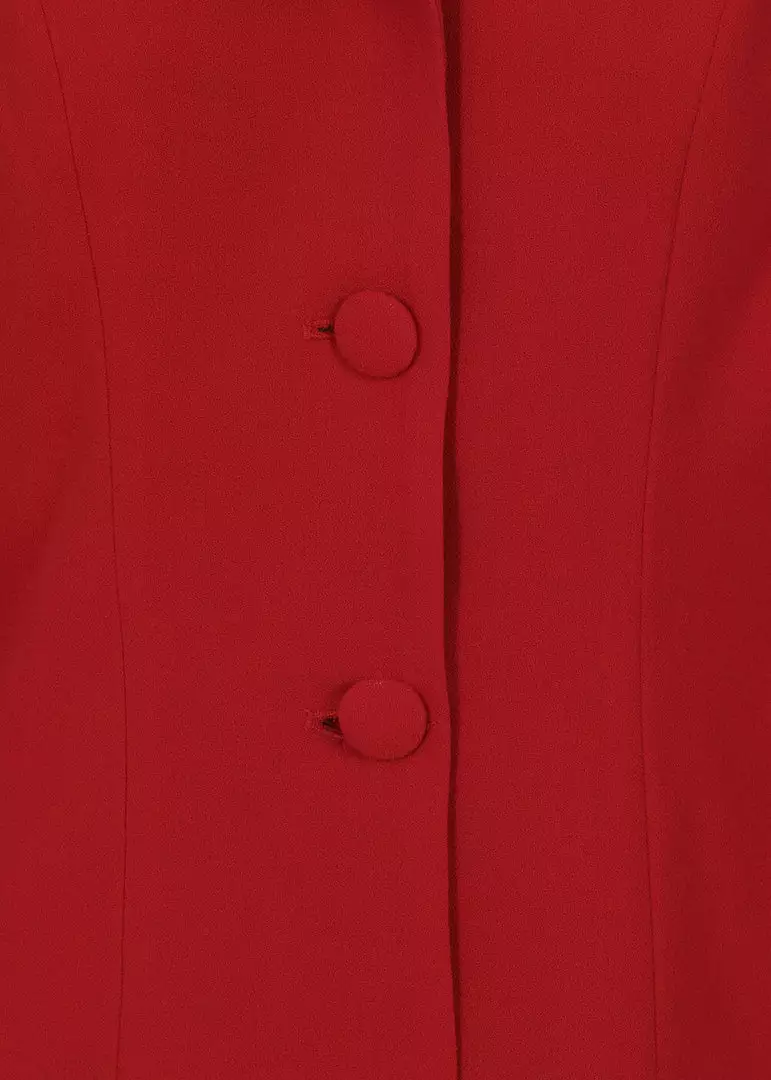 Collectif Brooke 40's Jacket Red New In 5 Collectif Brooke 40's Jacket Red New In