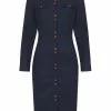 New In Collectif Hailey 60's Pencil Dress Navy 1 New In Collectif Hailey 60's Pencil Dress Navy