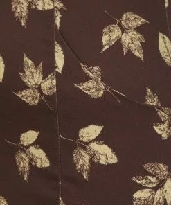 Collectif Hepburn Fall Leaves 50's Pencil Dress Brown New In