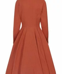 Collectif Hailey 60's Dress Orange 10 Collectif Hailey 60's Dress Orange