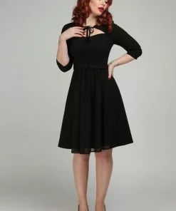 Collectif Brie 40's Swing Dress Black