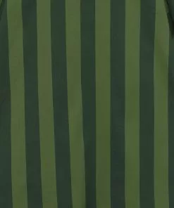 Collectif Mara Garden Stripes 40's Swing Dress Green