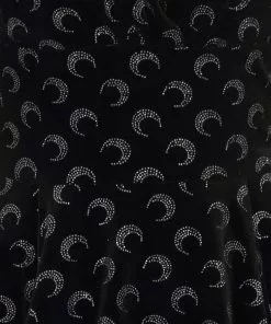 Collectif Trixie Glitter Moon Velvet 50's Swing Dress Black Silver New In 8 Collectif Trixie Glitter Moon Velvet 50's Swing Dress Black Silver New In