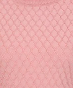 Collectif Rai Knitted 60's Jumper Pink New In