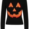 Collectif Machi Pumpkin Face 50's Jumper Black 1 Collectif Machi Pumpkin Face 50's Jumper Black