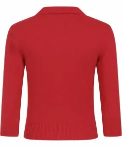 Collectif Halette 50's Cardigan Red New In