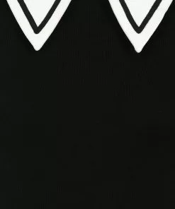 New In Collectif Giorgina 40's Jumper Black White