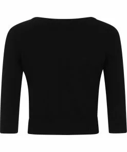 Collectif Charlene Deathly Apples 50's Cardigan Black New In 10 Collectif Charlene Deathly Apples 50's Cardigan Black New In