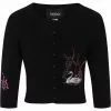 Collectif Lucy Swan Forest 40's Cardigan Black