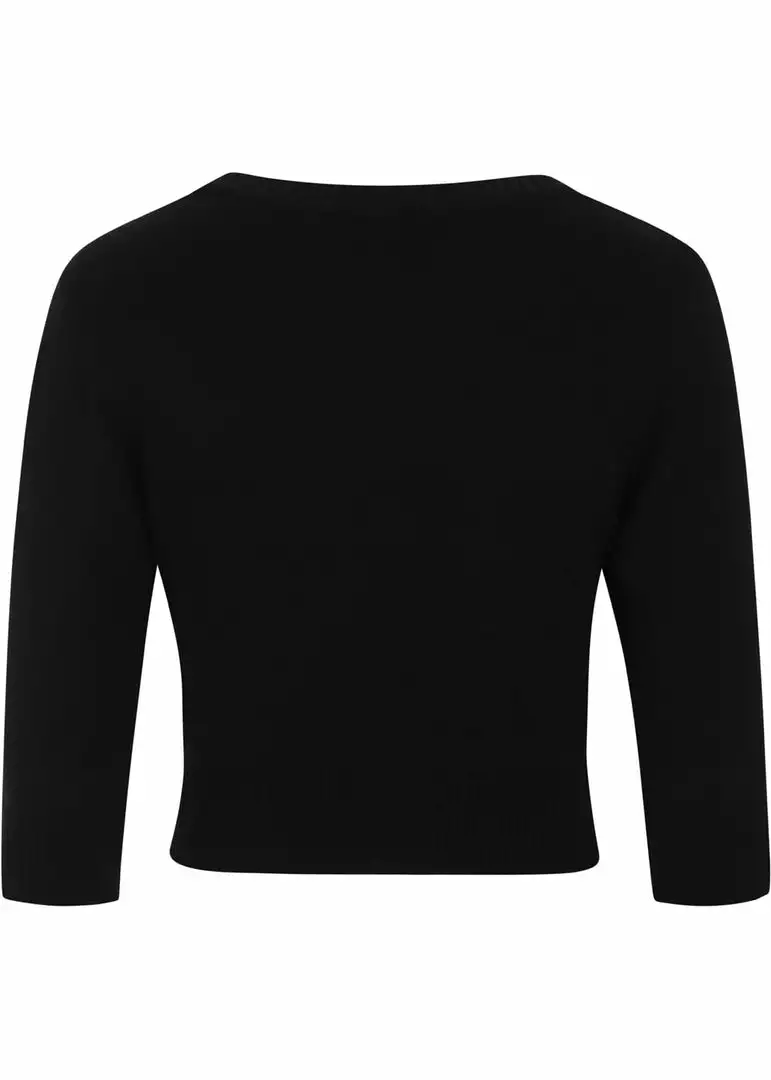 Collectif Lucy Swan Forest 40's Cardigan Black 7 Collectif Lucy Swan Forest 40's Cardigan Black