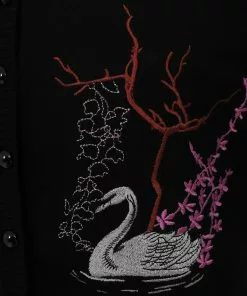 Collectif Lucy Swan Forest 40's Cardigan Black