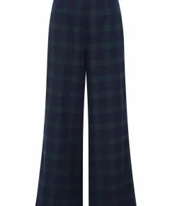 Collectif Baylee Blackwatch Check 40's Trousers Multi New In
