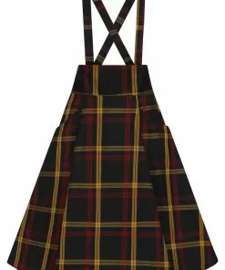 New In Collectif Alexa Giles Check 50's Swing Skirt Multi