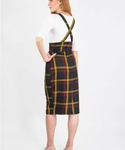New In Collectif Alexa Giles Check 40's Pencil Skirt Multi 11 New In Collectif Alexa Giles Check 40's Pencil Skirt Multi