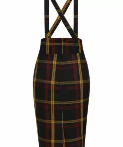 New In Collectif Alexa Giles Check 40's Pencil Skirt Multi 13 New In Collectif Alexa Giles Check 40's Pencil Skirt Multi