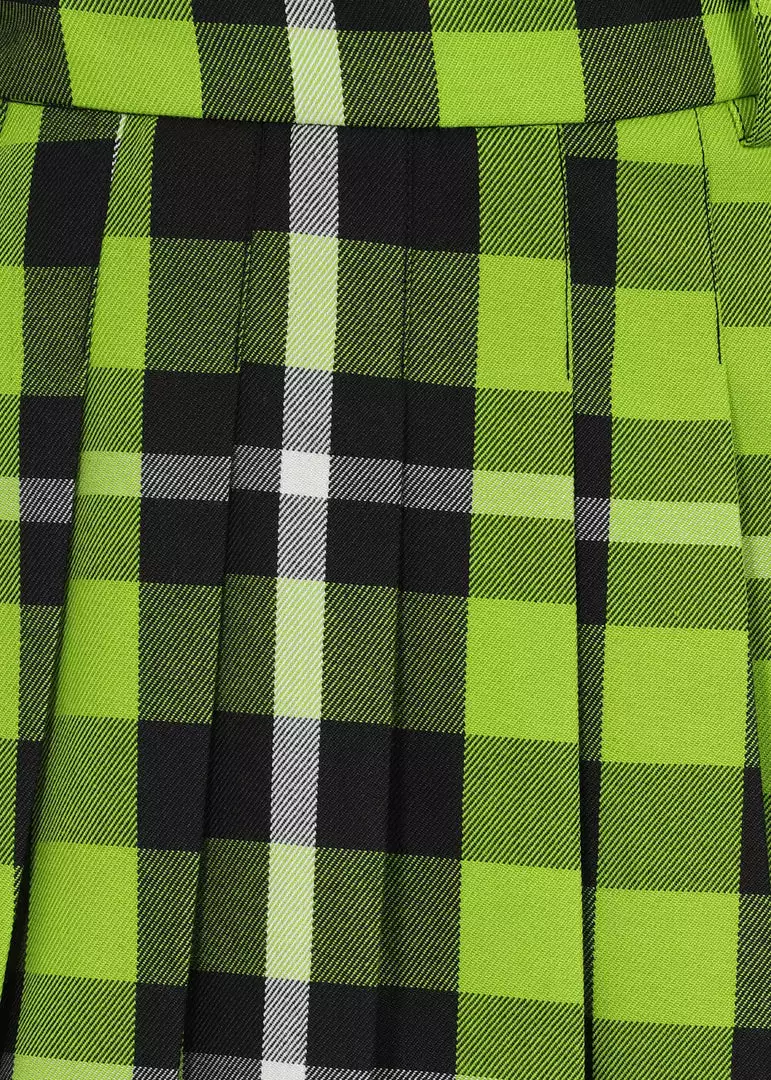 New In Collectif Daria Frogs Breath 60's Mini Skirt Green 8 New In Collectif Daria Frogs Breath 60's Mini Skirt Green