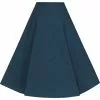 Collectif Cassie Mermaid Scallop 50's Swing Skirt Petrol