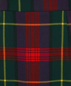 Collectif Karen Etude Check 40's Pencil Skirt Multi New In