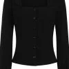 Collectif Lillian 40's Blouse Black 1 Collectif Lillian 40's Blouse Black
