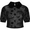 Collectif Ana Ouija Mesh Crop Top Black New In 1 Collectif Ana Ouija Mesh Crop Top Black New In