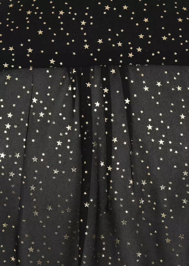 Collectif Tura Little Stars 40's Blouse Black New In 7 Collectif Tura Little Stars 40's Blouse Black New In