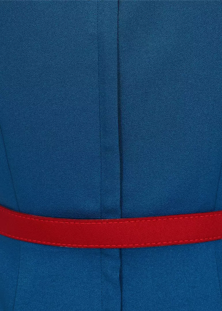 Collectif Aleksi 50's Pencil Dress Petrol New In 8 Collectif Aleksi 50's Pencil Dress Petrol New In