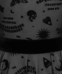 Collectif Ana Ouija Mesh 60's Skater Dress Black 13 Collectif Ana Ouija Mesh 60's Skater Dress Black