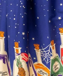 Collectif June Magic Potions 50's Swing Dress Multi New In 9 Collectif June Magic Potions 50's Swing Dress Multi New In