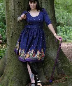 Collectif June Magic Potions 50's Swing Dress Multi New In