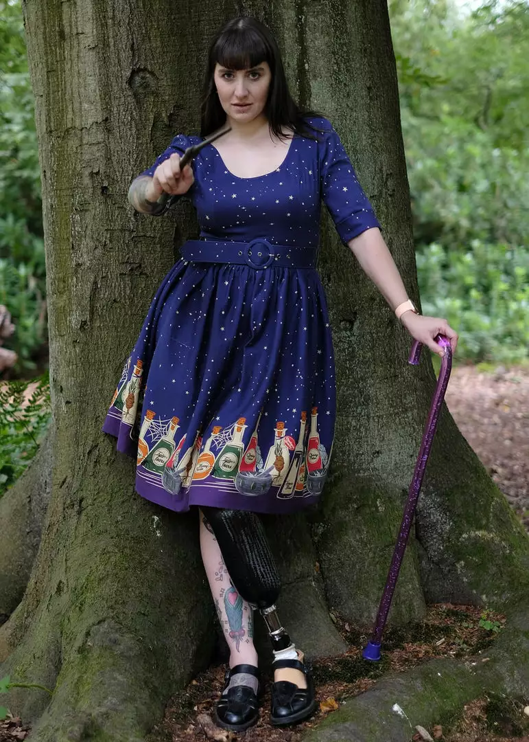 Collectif June Magic Potions 50's Swing Dress Multi New In 4 Collectif June Magic Potions 50's Swing Dress Multi New In