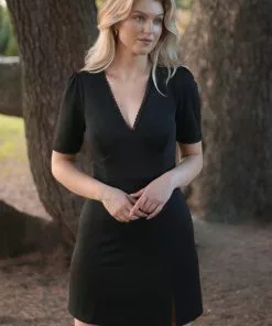 Collectif Vega 60's Mini Dress Black