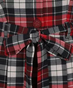 Collectif Hattie Sherwood Check 40's Playsuit Multicolour 12 Collectif Hattie Sherwood Check 40's Playsuit Multicolour