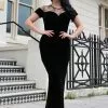 Collectif Arca Dark Queen Spider 50's Maxi Dress Black New In 1 Collectif Arca Dark Queen Spider 50's Maxi Dress Black New In