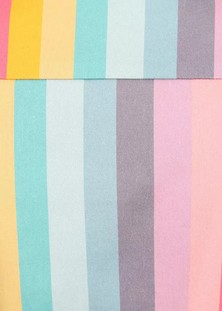 Collectif Sammy Dreamy Rainbow Stripe 50's Blouse Top Multi New In 7 Collectif Sammy Dreamy Rainbow Stripe 50's Blouse Top Multi New In